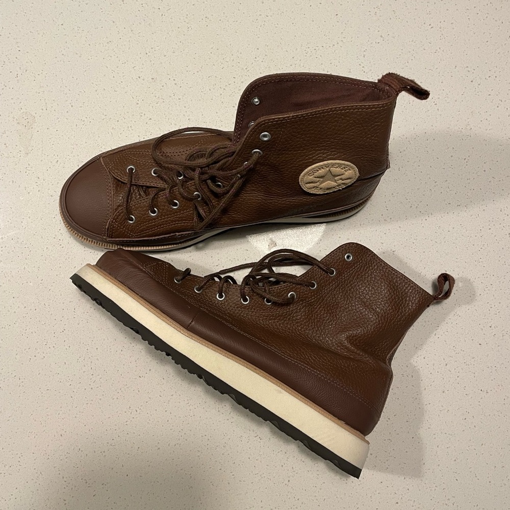Mens Converse Boots (Brown)